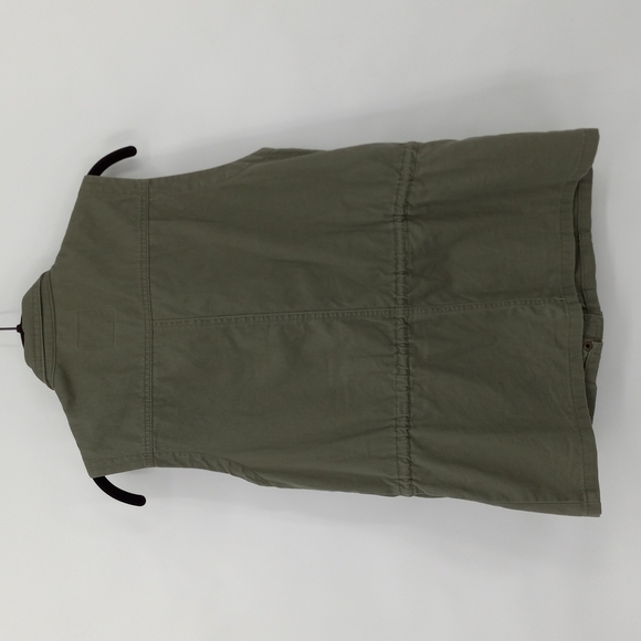 Candies Utility Vest Eyelet Detailing 100% Cotton Zip Burron Front Size Medium - Picture 9 of 9